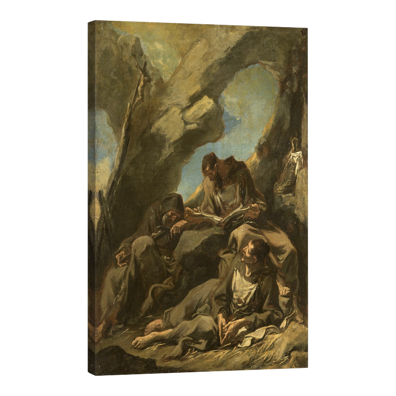 Трима камилдолски монаси в медитативна молитва